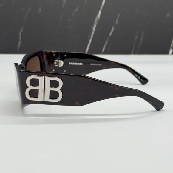 NEW BALENCIAGA BB0360S 002 UNISEX HAVANA SUNGLASSES - Picture 5 of 9